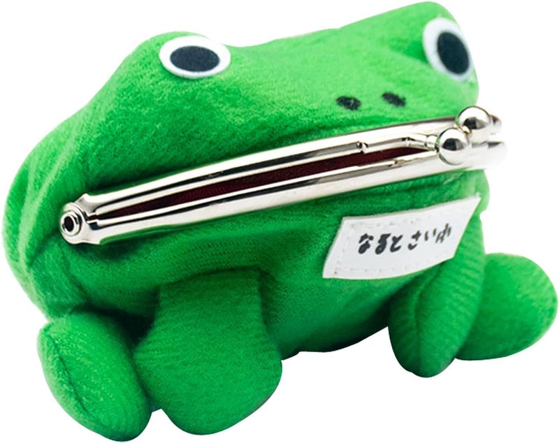 Bestmaple Frog Wallet Anime Cartoon Coin Purse Manga Flannel Wallet Cute Funny Plush Toy (Anime Frog) - Image 5